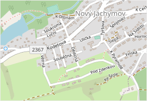 Dědičná v obci Nový Jáchymov - mapa ulice