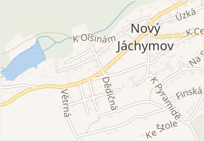 Kodetova v obci Nový Jáchymov - mapa ulice