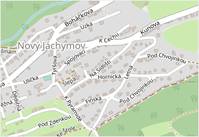 Na Sídlišti v obci Nový Jáchymov - mapa ulice