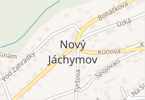 Nový Jáchymov v obci Nový Jáchymov - mapa části obce