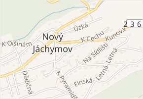 Spojovací v obci Nový Jáchymov - mapa ulice
