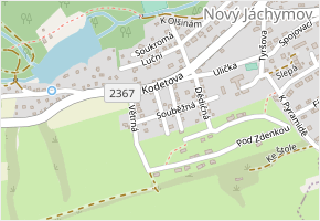 V Kopci v obci Nový Jáchymov - mapa ulice