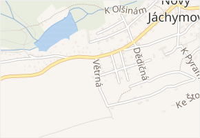 Větrná v obci Nový Jáchymov - mapa ulice