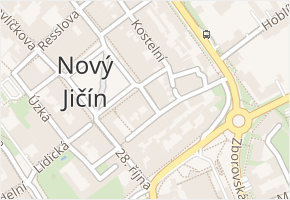 Dobrovského v obci Nový Jičín - mapa ulice