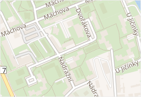 Dvořákova v obci Nový Jičín - mapa ulice