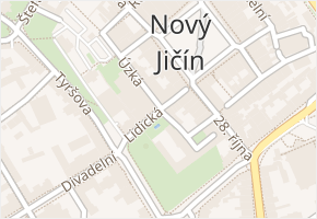 Lidická v obci Nový Jičín - mapa ulice