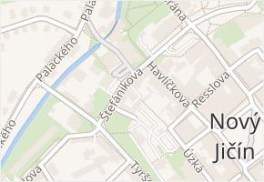 Na Valech v obci Nový Jičín - mapa ulice