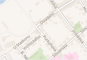 Purkyňova v obci Nový Jičín - mapa ulice