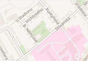 Slovanská v obci Nový Jičín - mapa ulice