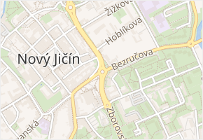 U jižního nádraží v obci Nový Jičín - mapa ulice