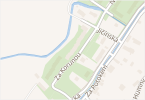 Za Korunou v obci Nový Jičín - mapa ulice