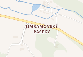 Jimramovské Paseky v obci Nový Jimramov - mapa části obce