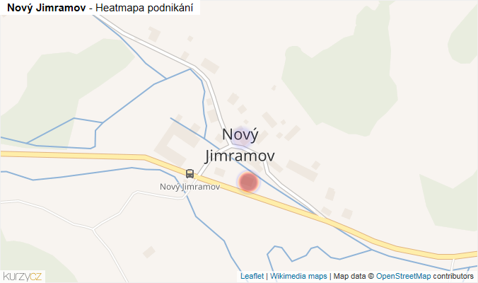 Mapa Nový Jimramov - Firmy v části obce.