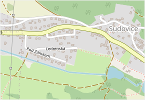 Ledrenská v obci Nový Knín - mapa ulice