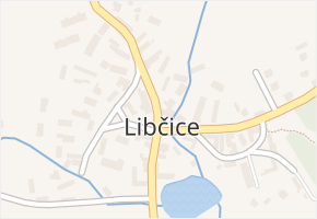 Libčice v obci Nový Knín - mapa části obce