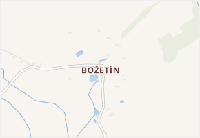 Božetín v obci Nový Kostel - mapa části obce