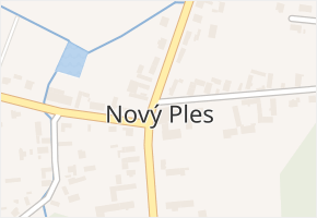 Nový Ples v obci Nový Ples - mapa části obce