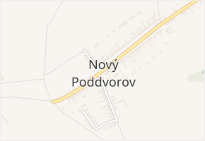 Nový Poddvorov v obci Nový Poddvorov - mapa části obce