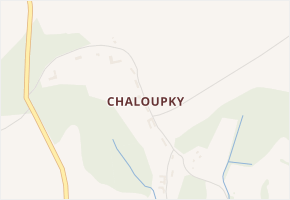 Chaloupky v obci Nový Rychnov - mapa části obce