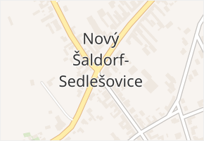 Nový Šaldorf v obci Nový Šaldorf-Sedlešovice - mapa části obce
