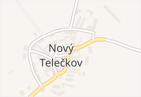 Nový Telečkov v obci Nový Telečkov - mapa části obce