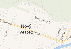 Bretaňská v obci Nový Vestec - mapa ulice