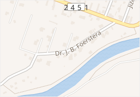 Dr. J. B. Foerstera v obci Nový Vestec - mapa ulice
