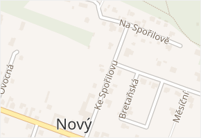 Ke Spořilovu v obci Nový Vestec - mapa ulice