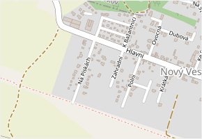 Luční v obci Nový Vestec - mapa ulice