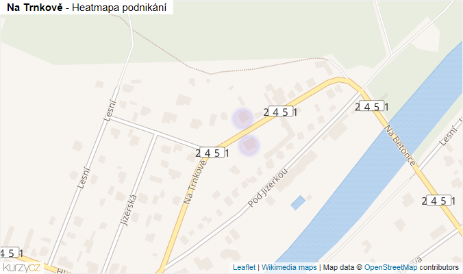 Mapa Na Trnkově - Firmy v ulici.