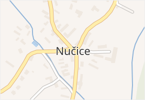 Nučice v obci Nučice - mapa části obce