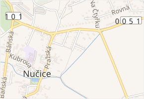 Na Bruse v obci Nučice - mapa ulice