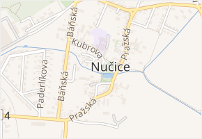 Prokopská náves v obci Nučice - mapa ulice