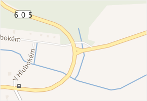 V Hlubokém v obci Nučice - mapa ulice