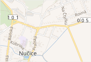 Zahradní v obci Nučice - mapa ulice