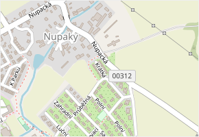 Krátká v obci Nupaky - mapa ulice
