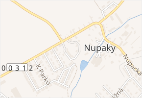 Kruhová v obci Nupaky - mapa ulice