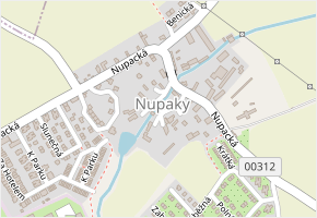 Na Návsi v obci Nupaky - mapa ulice