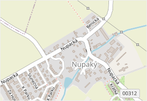 Nupacká v obci Nupaky - mapa ulice