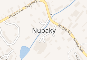Nupaky v obci Nupaky - mapa části obce