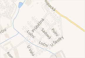 Sadová v obci Nupaky - mapa ulice