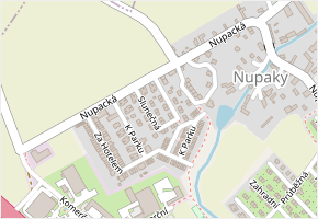 Slunečná v obci Nupaky - mapa ulice