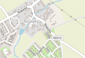 U Vodojemu v obci Nupaky - mapa ulice