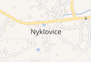 Nyklovice v obci Nyklovice - mapa části obce