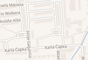 Dědinova v obci Nymburk - mapa ulice