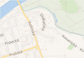 Dlabačova v obci Nymburk - mapa ulice