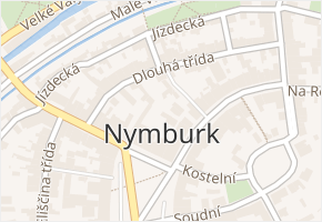 Dlouhá třída v obci Nymburk - mapa ulice