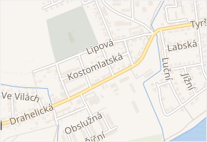 Doubravská v obci Nymburk - mapa ulice