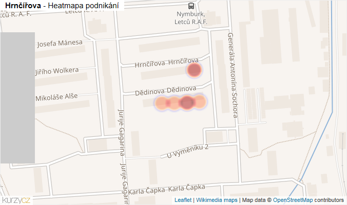 Mapa Hrnčířova - Firmy v ulici.