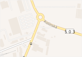 Kolínská v obci Nymburk - mapa ulice